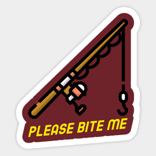 Please Bite Me - Fishing Sticker